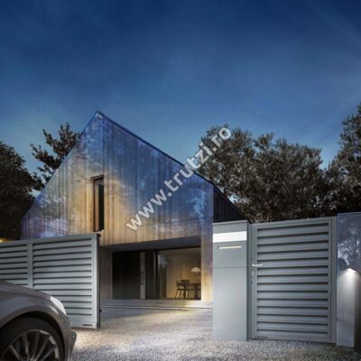Imagine pachet de bază sistem imprejmuire din aluminiu jaluzea l=9,5m