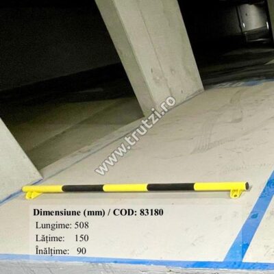 Imagine bariera metalica pentru delimitare (opritor parcare auto) 508x150x90