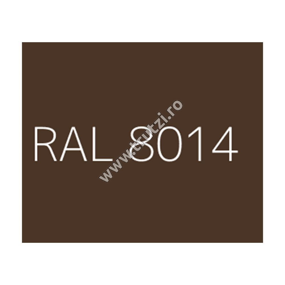 Set profil U 30x30mm, H 1920mm pentru instalare panou aluminiu în cadru de beton, maro RAL 8014
