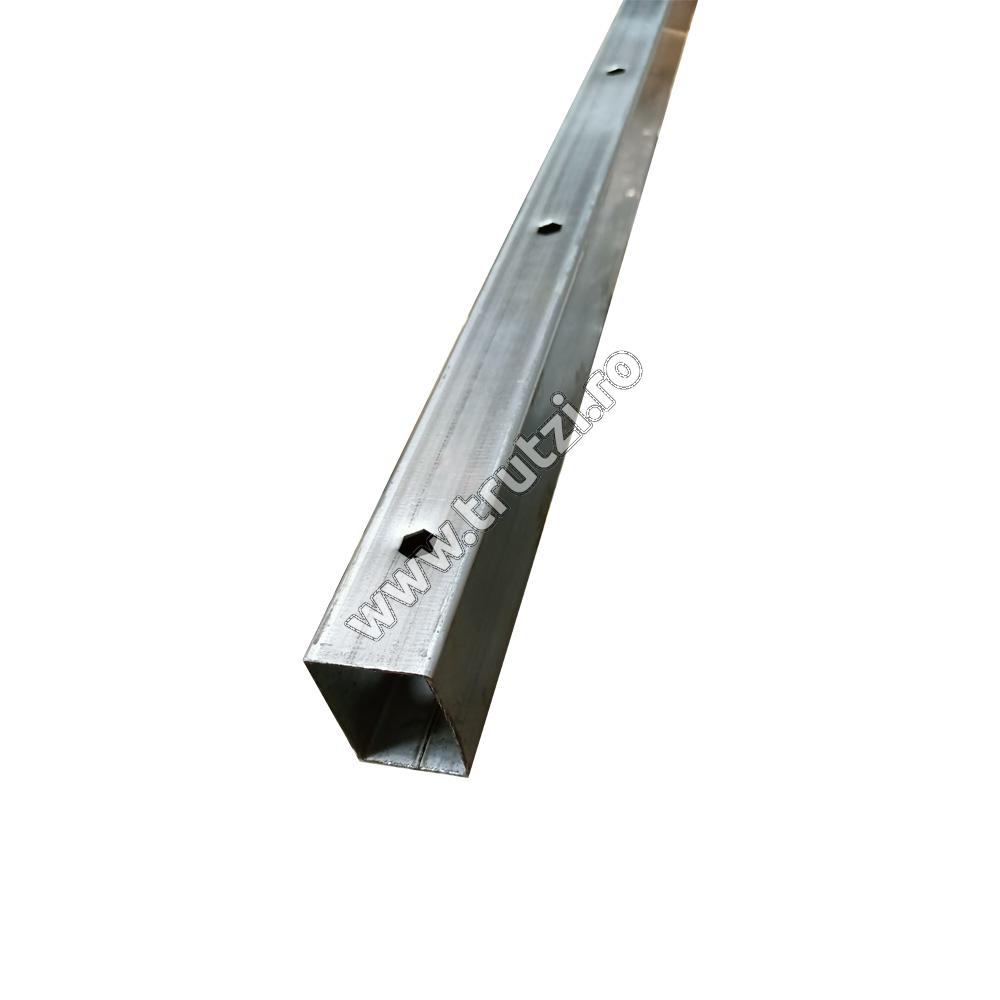 Imagine stalp zincat 60*40*1.5 pentru panou 2d, h 2000mm