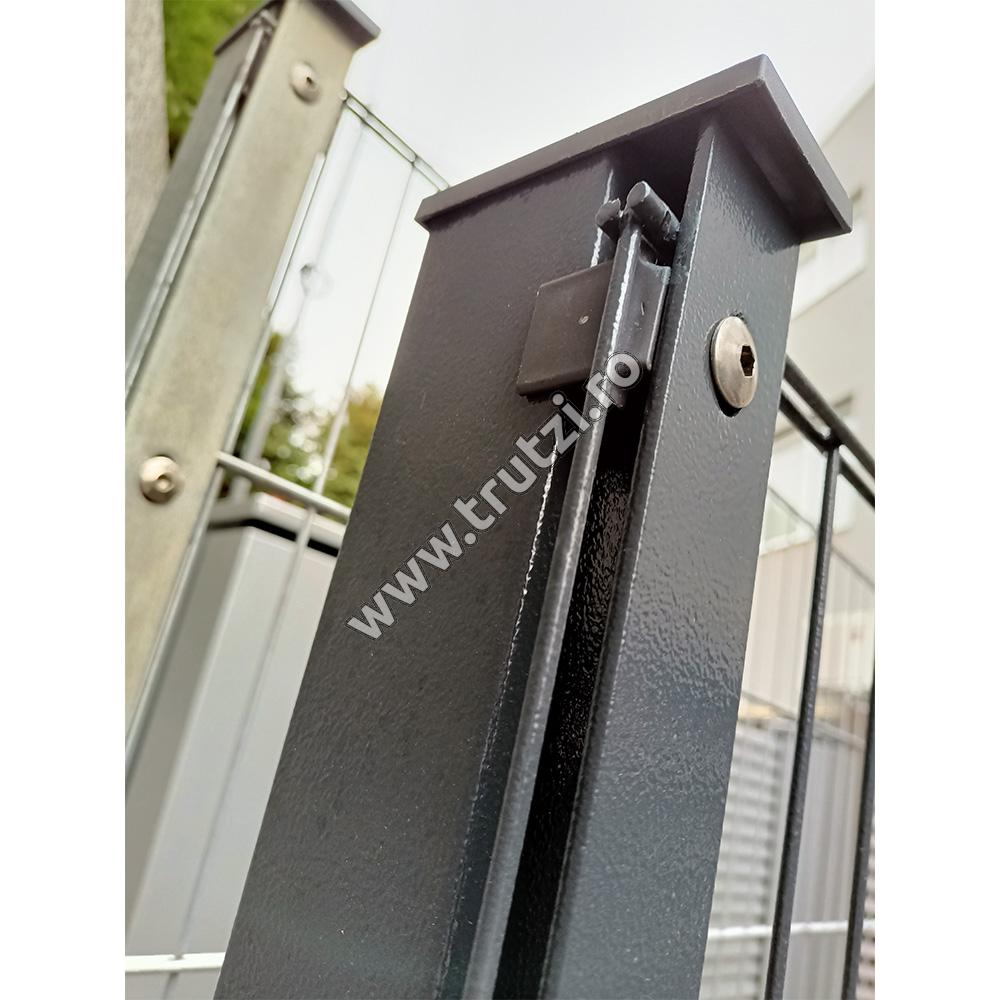 STALP ZINCAT 60*40*1.5 PENTRU PANOU 2D, H 2000MM - imagine 3