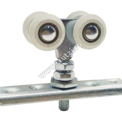 Imagine carucior cu 4 role pentru usi suspendate, d-25mm, c-20mm, c1-6.5mm, m-m8, h-73mm