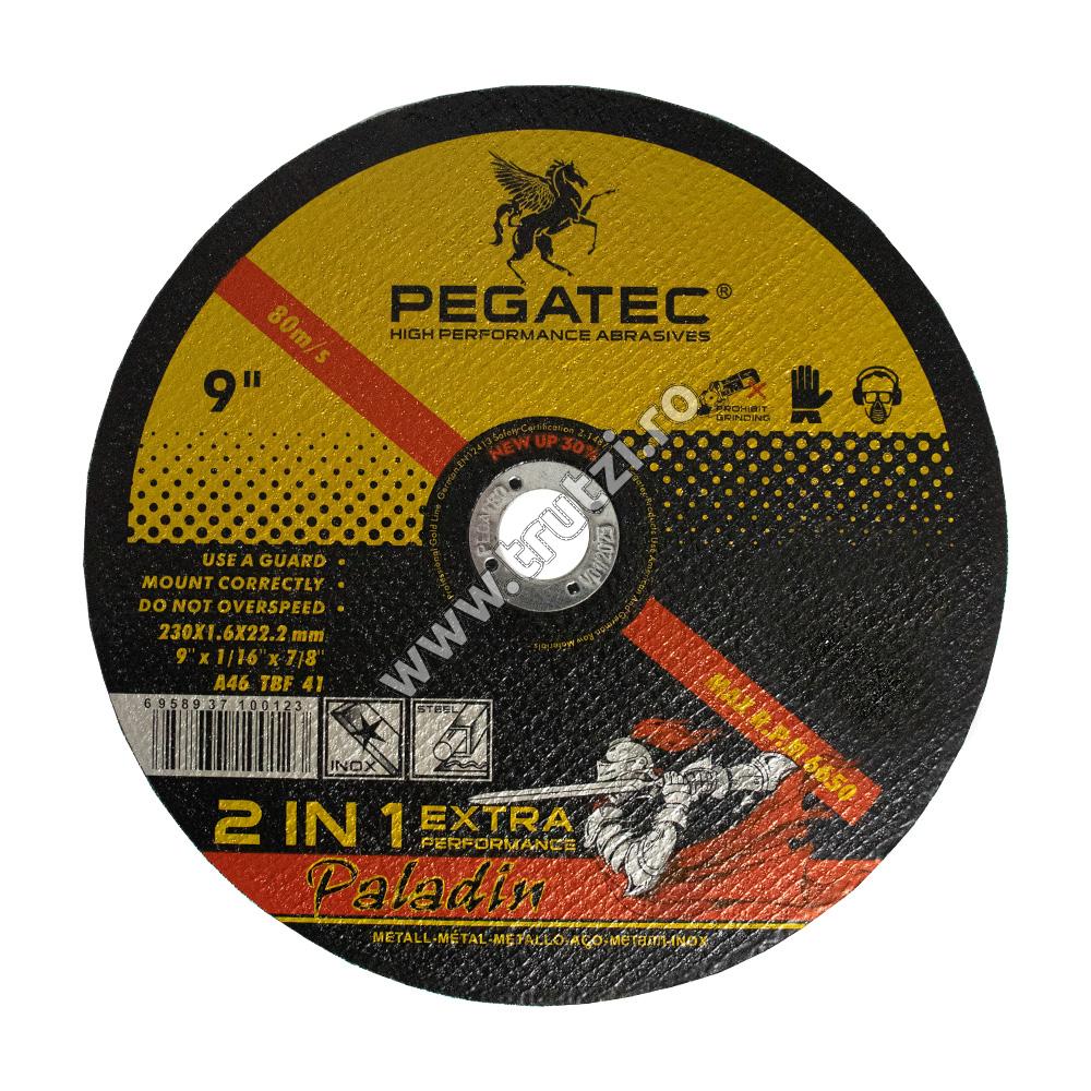 Imagine disc abraziv debitare metal 230x1.6x22.2mm pegatec