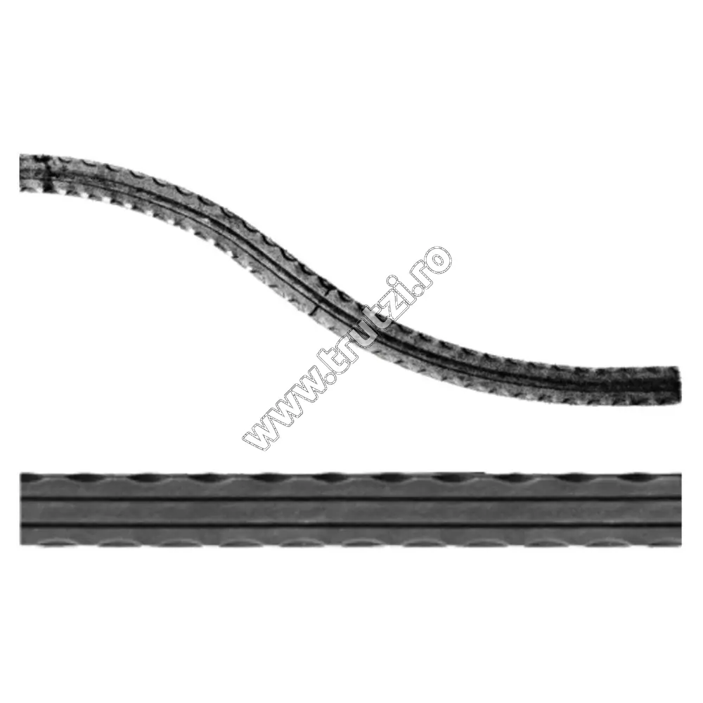 Imagine arcada "omega" pe dr sect. 40x5mm amprentat dungi, h 250-300, l 2000mm
