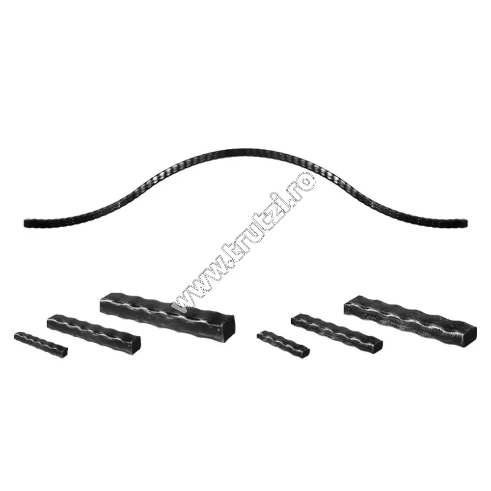 Imagine arcada "omega" sect. 50x30x2mm amprentat, h 250-300mm, l 4000mm