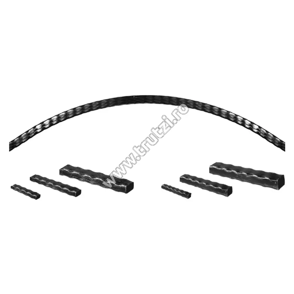 Imagine arcada "semicerc" sect. 40x20x2mm amprentat, h 250-300mm, l 4000mm