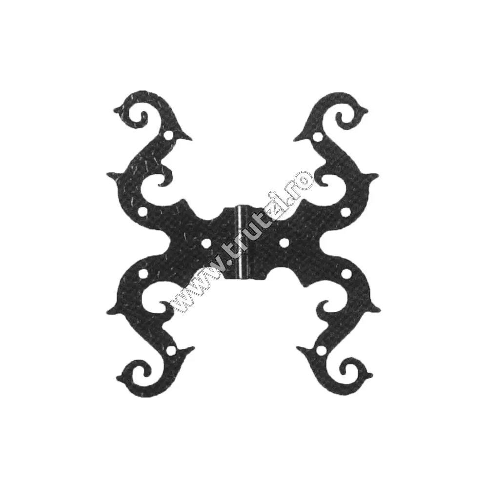 Imagine balama ornamentala din tabla ambutisata h 160mm, l 185mm, gr. 3mm