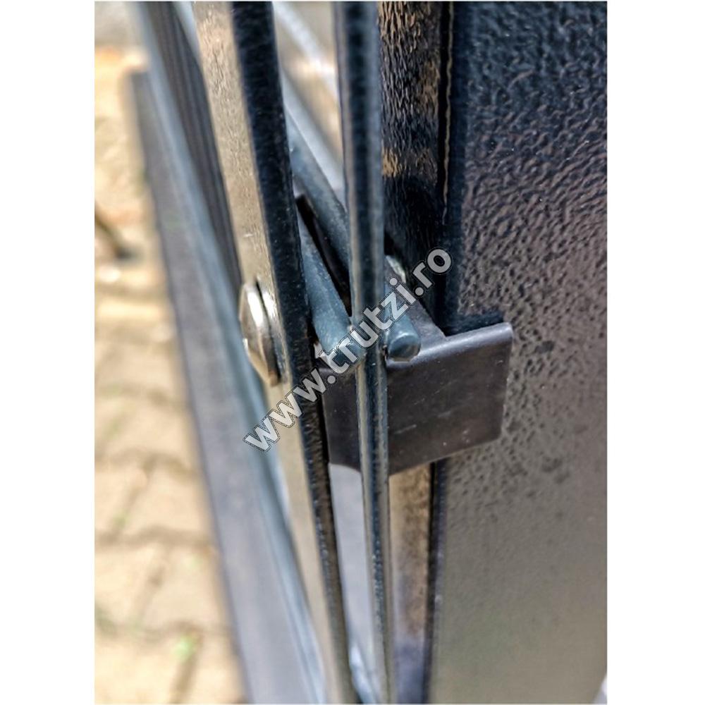 BRIDA FIXARE CULOARE VERDE RAL 6005 A PANOURILOR DUBLU FIR PENTRU STALP RECTANGULAR 60X40 - imagine 2