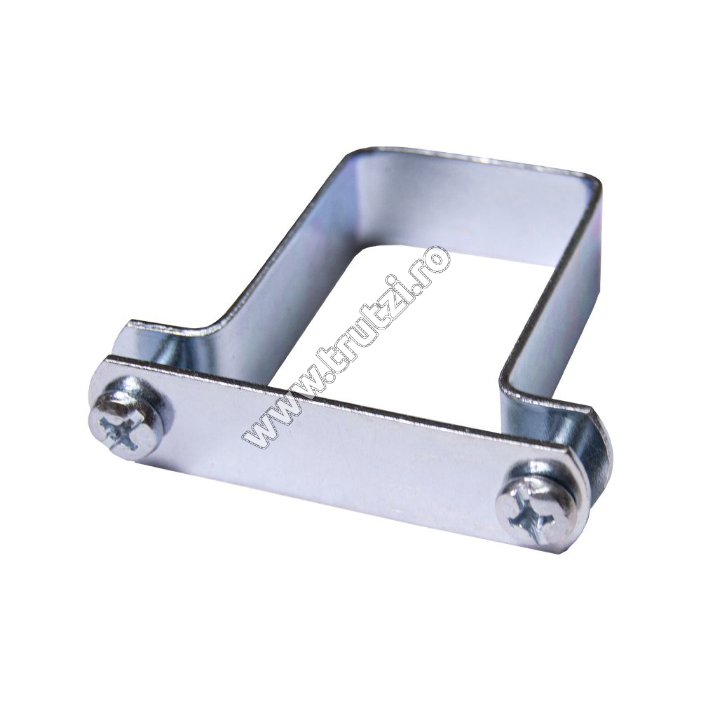 Imagine brida pentru prindere panouri bordurate din banda pentru stalpi rectangulari 60x40