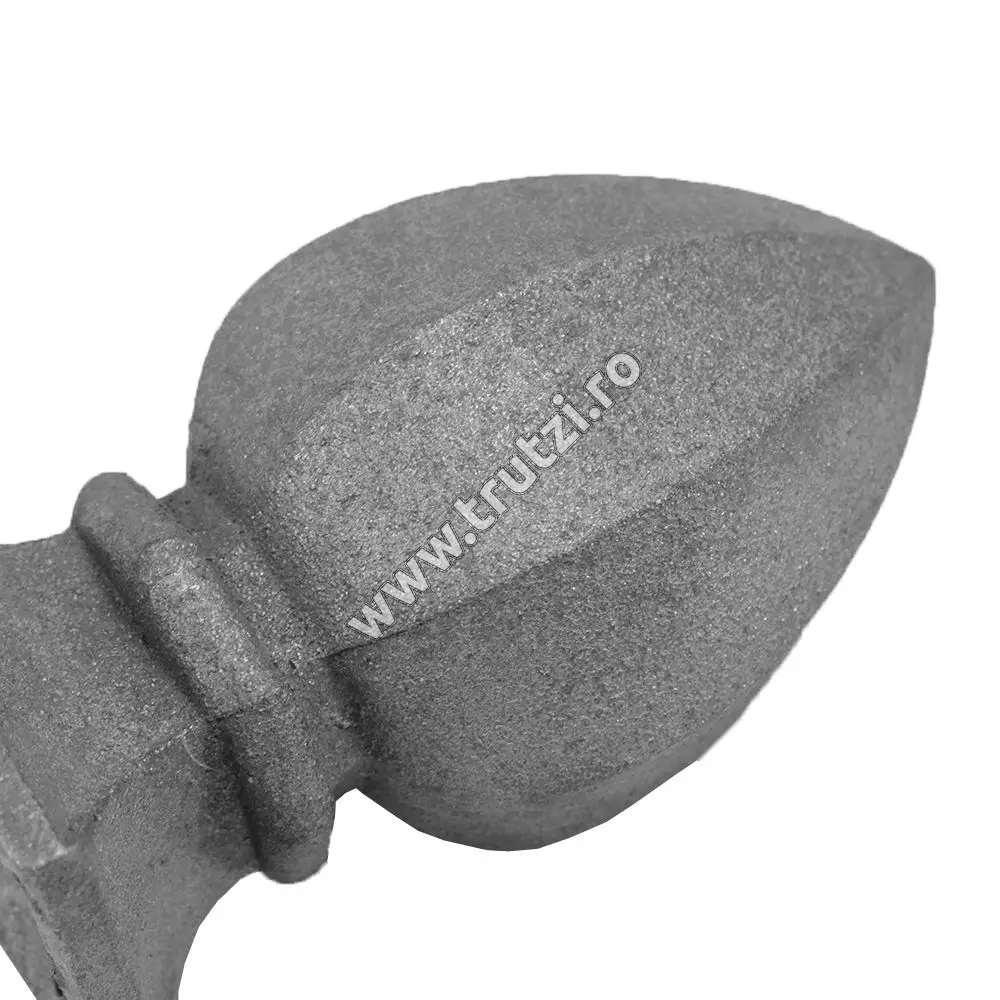 Capăt de stâlp turnat bază 80x80mm, H 150mm