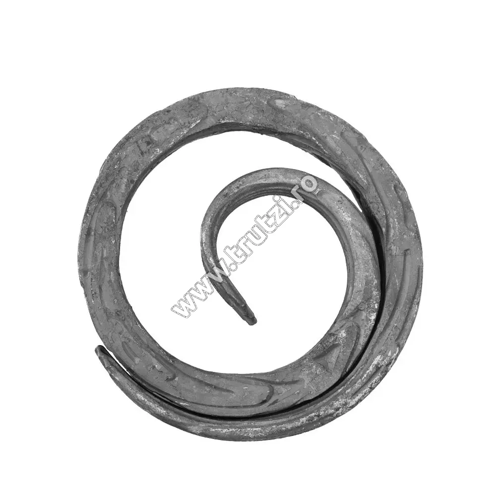 Imagine cerc melcat sect. 16x16mm amprentat scoarta, diametru fi 100mm