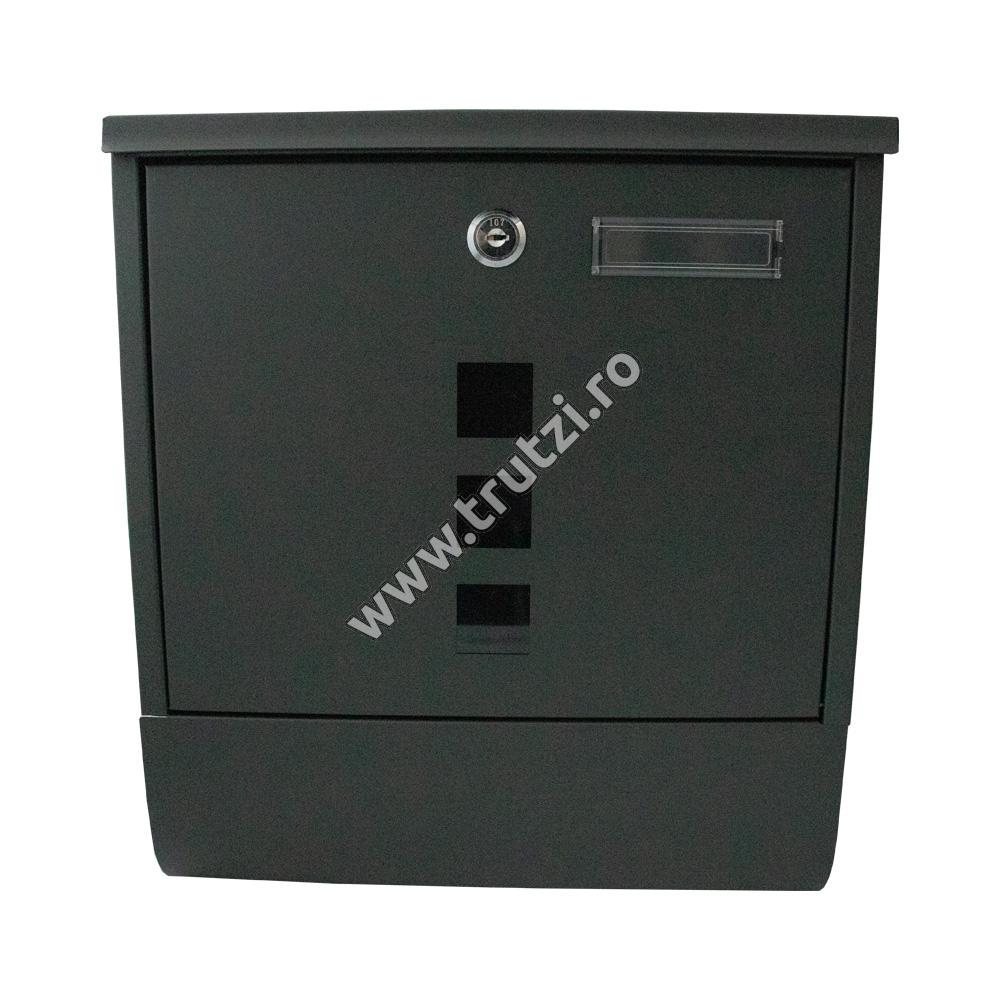 Imagine cutie postala neagra h 340mm, l 307mm, adancime 100mm