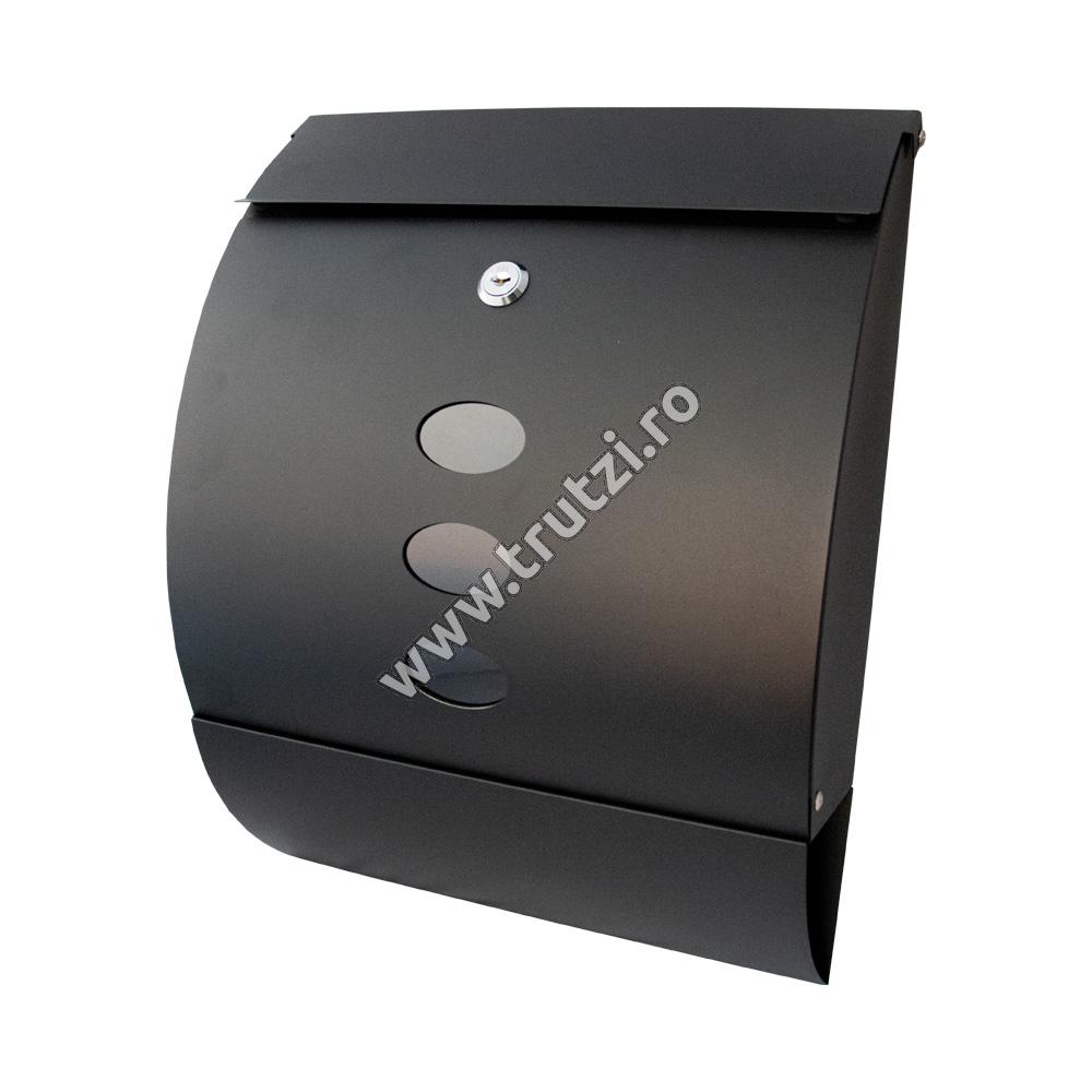 Imagine cutie postala neagra h 400mm, l 320mm, adancime 120mm