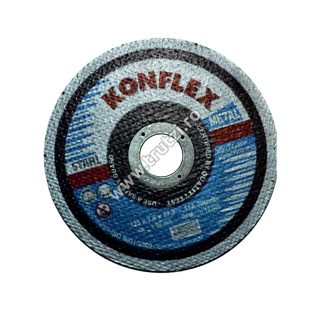 Imagine disc abraziv konflex pt. taiat 125x1.5mm