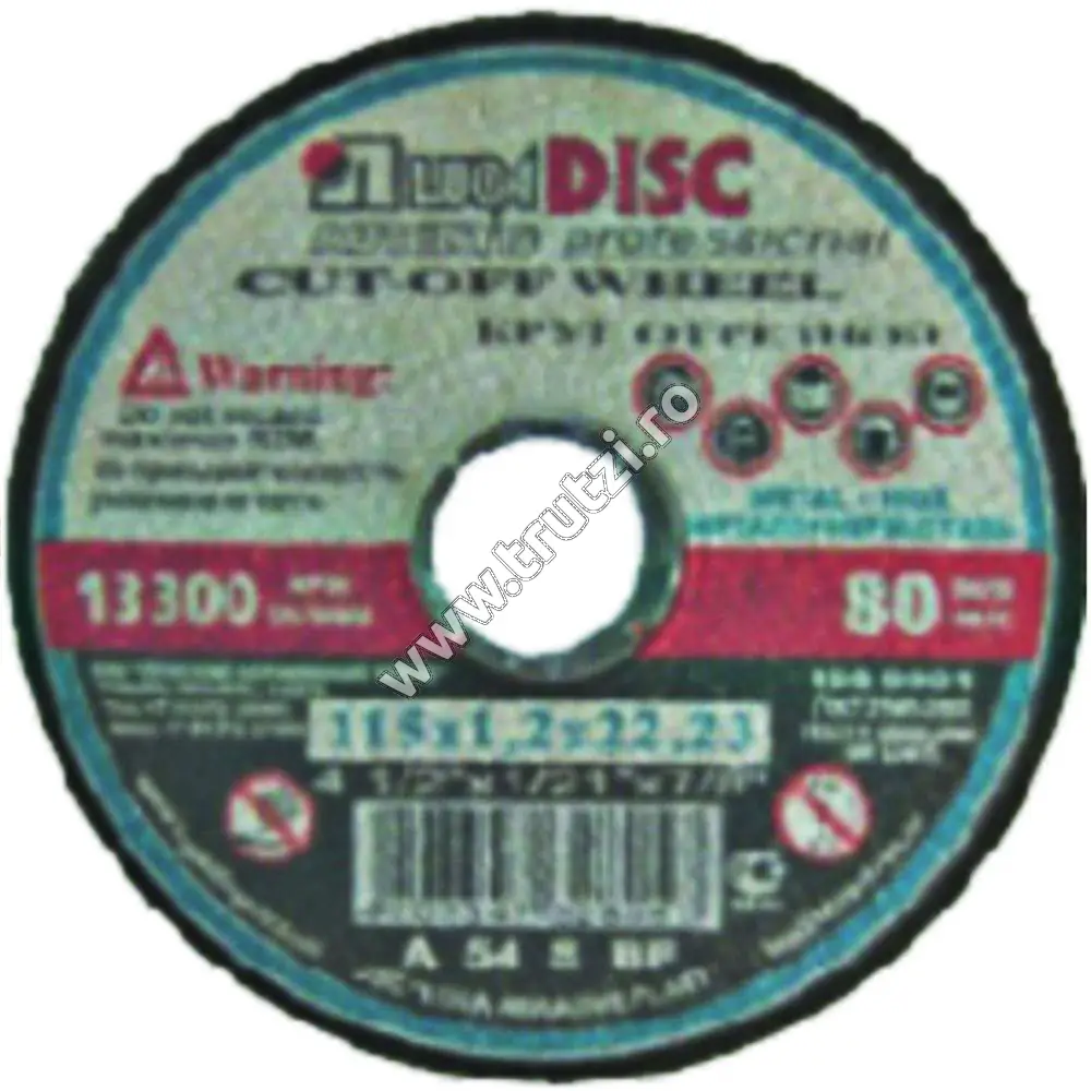 Imagine disc abraziv luga pt. taiat fi 180x2.0mm