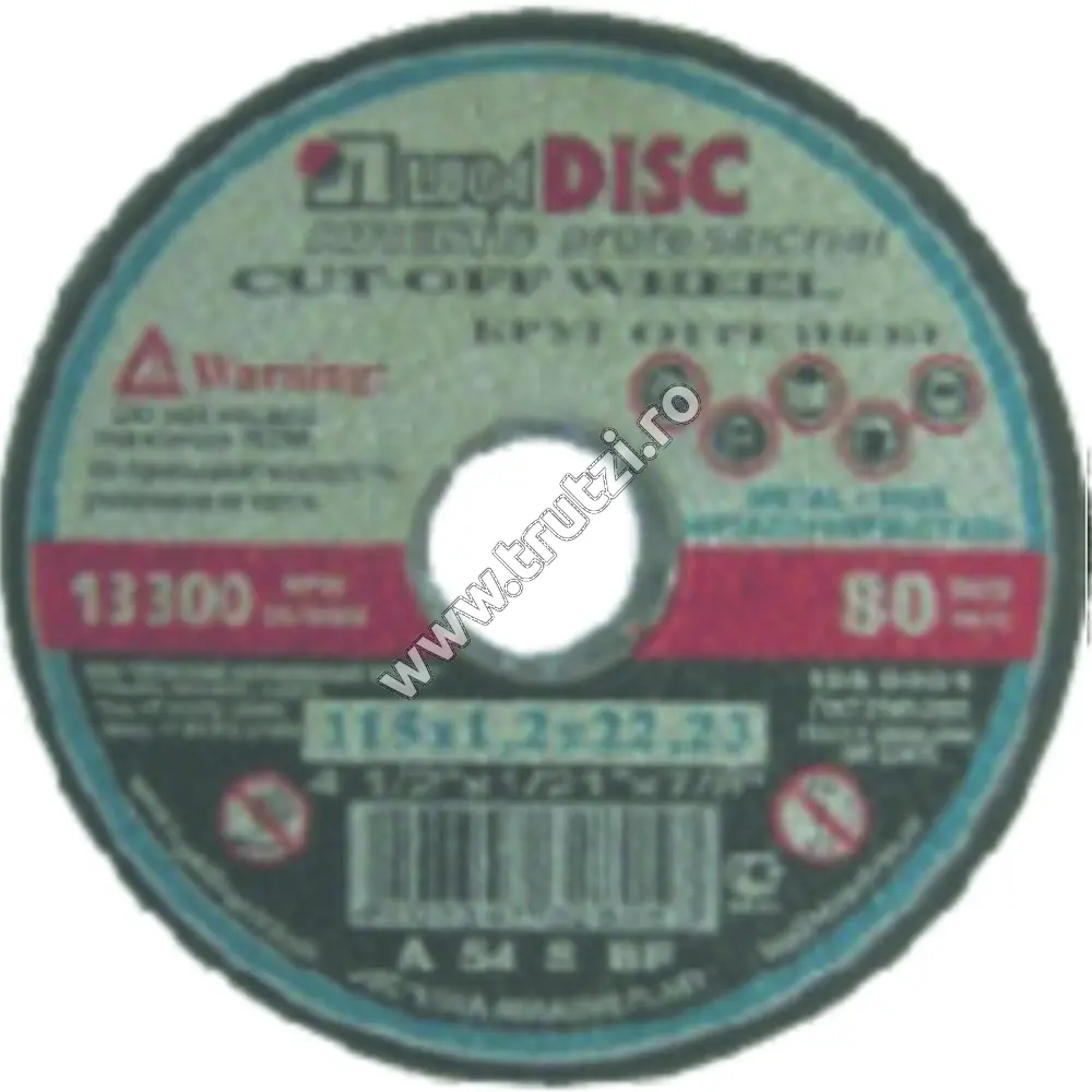 Imagine disc abraziv luga pt. taiat fi 300x3.0mm