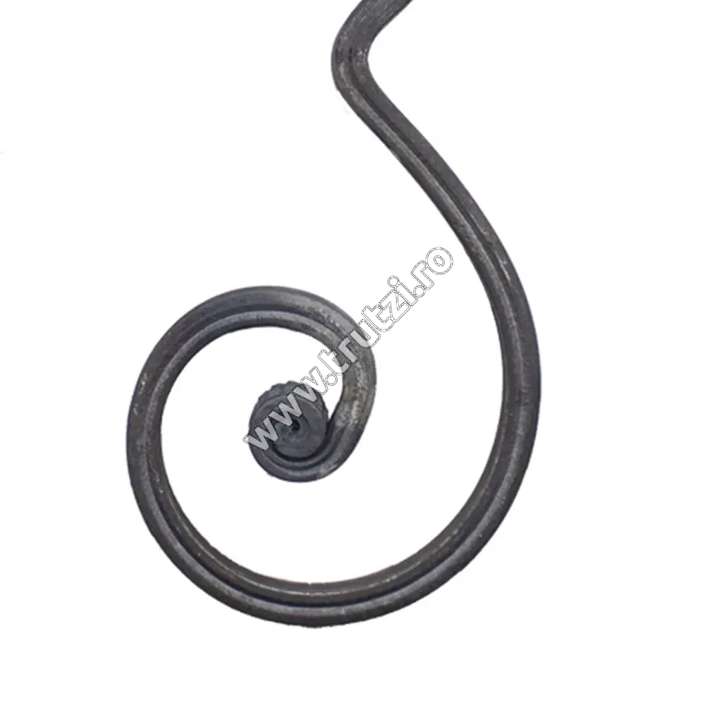 Element acoladă roluit sect. 16x8mm, H 270mm, L 100mm