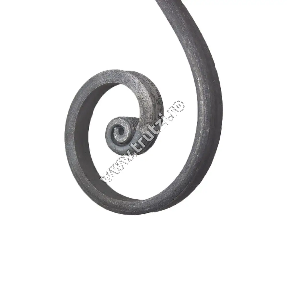 Element acoladă roluit sect. 16x8mm, H 270mm, L 100mm