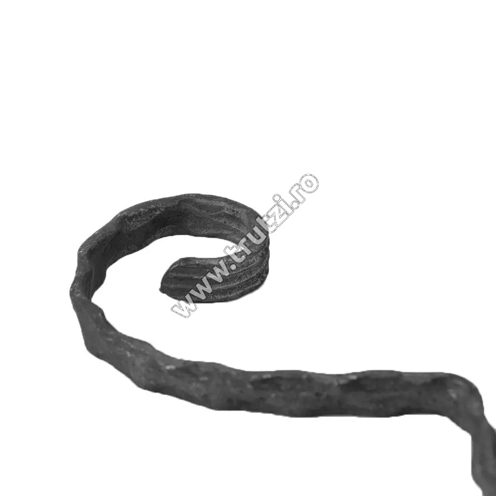 Element acoladă sect. 12x5mm amprentat, H 250mm, L 100mm