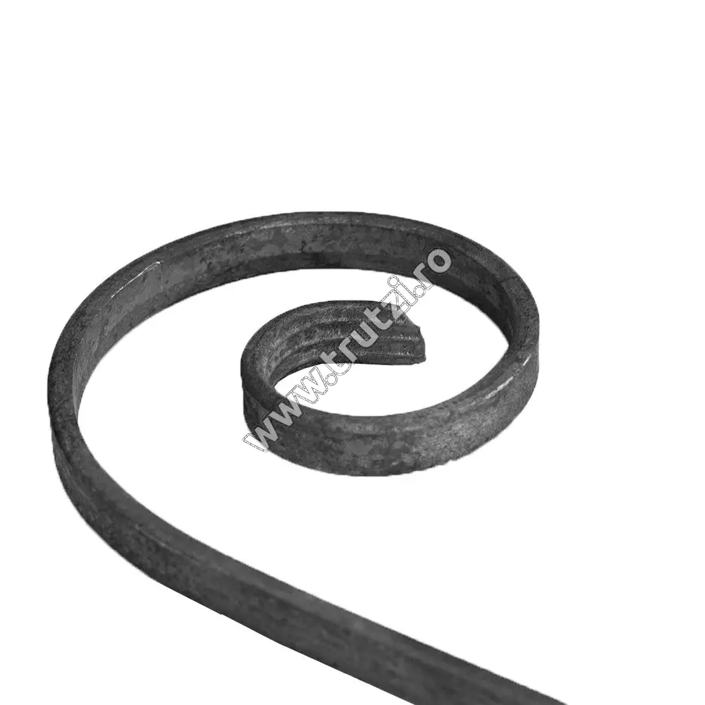 Element acoladă sect. 12x5mm lis, H 450mm, L 100mm