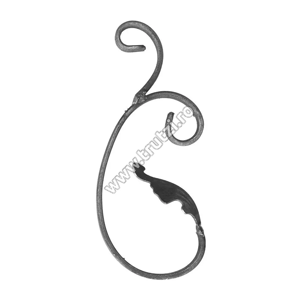 Imagine element "c" cu frunza sect. 12x5mm, h 230mm, l 95mm