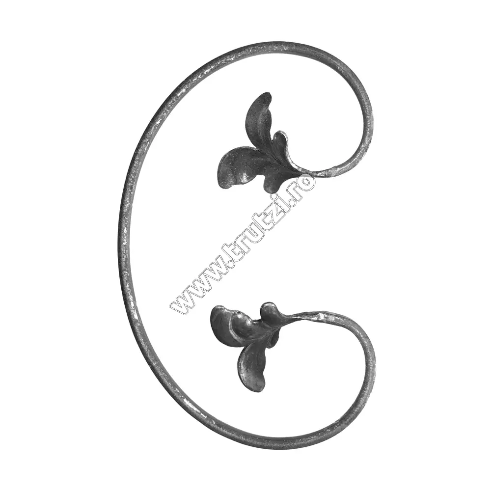 Imagine element "c" cu frunza sect. 12x5mm, h 250mm, l 150mm