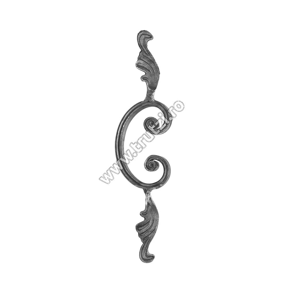 Imagine element "c" roluit cu frunza sect 16x8 mm canelat, h:300 mm, l:75 mm