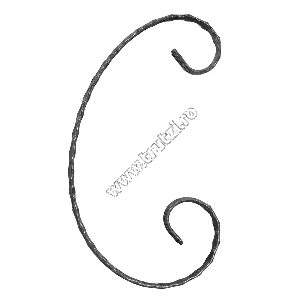 Imagine element "c" sect. 12x5mm amprentat, h 250mm, l 160mm