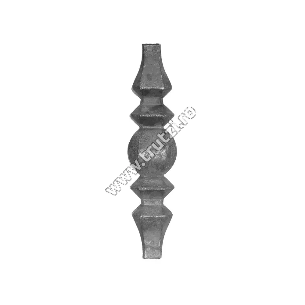 Imagine element de mijloc forjat baza 12x12mm, h 170mm, l 43mm