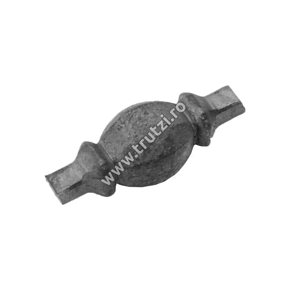 Element de mijloc forjat bază 12x12mm, H 90mm, L 32mm