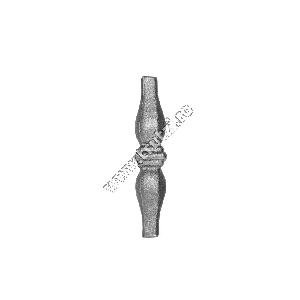 Imagine element de mijloc forjat din otel baza 12x12mm, h 120mm, l 25mm