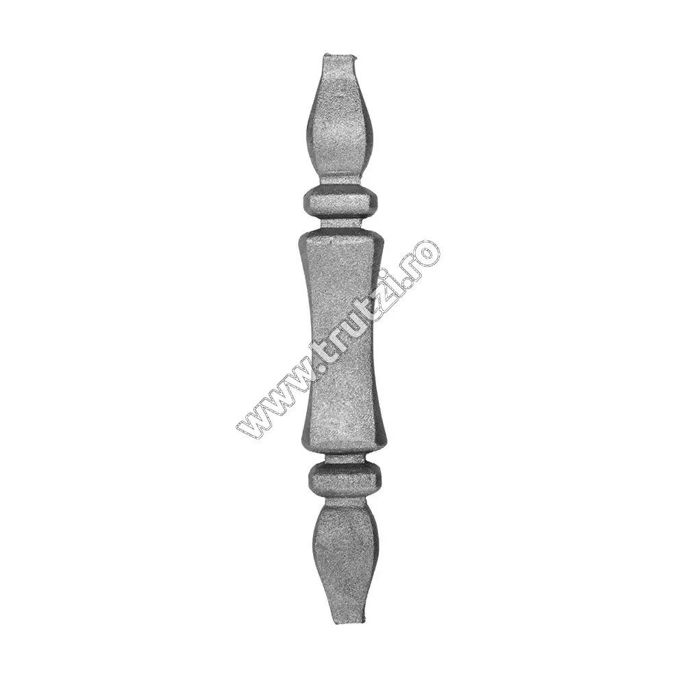 Imagine element de mijloc forjat din otel baza 12x12mm, h 200mm, l 33mm
