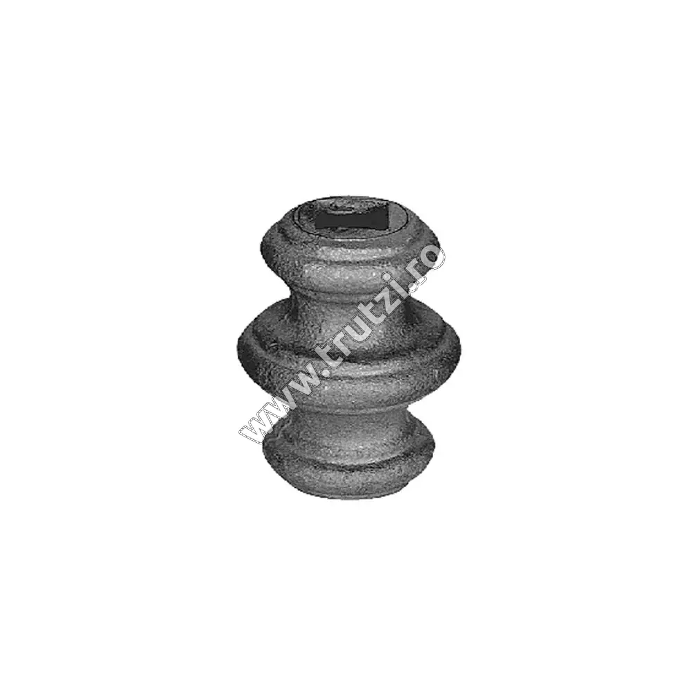 Imagine element de mijloc turnat gaura 16x16mm, h 51mm, l 40mm