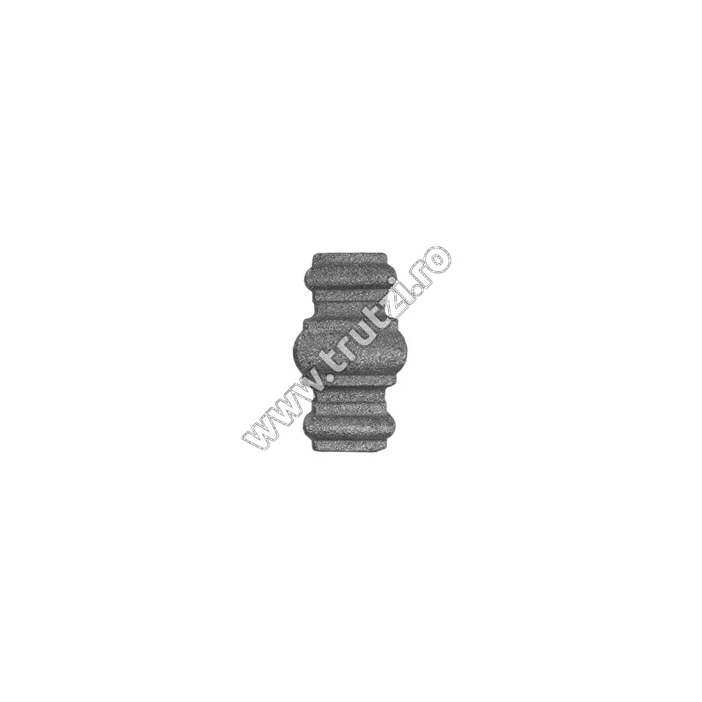 Imagine element de mijloc turnat gaura 16x16mm, h 63mm, l 37mm