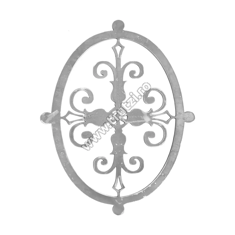 Imagine element decorativ decupat din tabla h 410mm, l 325mm, gr. 5mm