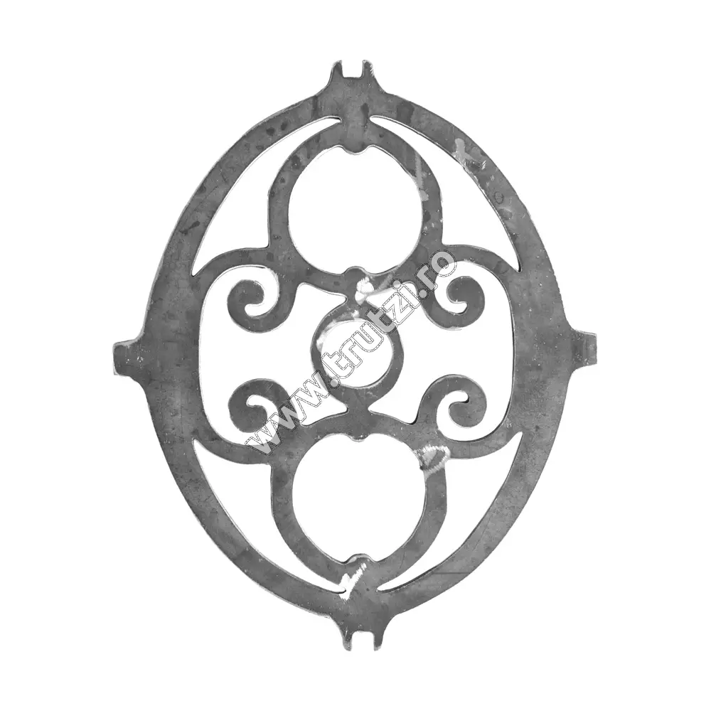 Imagine element decorativ decupat din tabla h 430mm, l 355mm, gr. 5mm