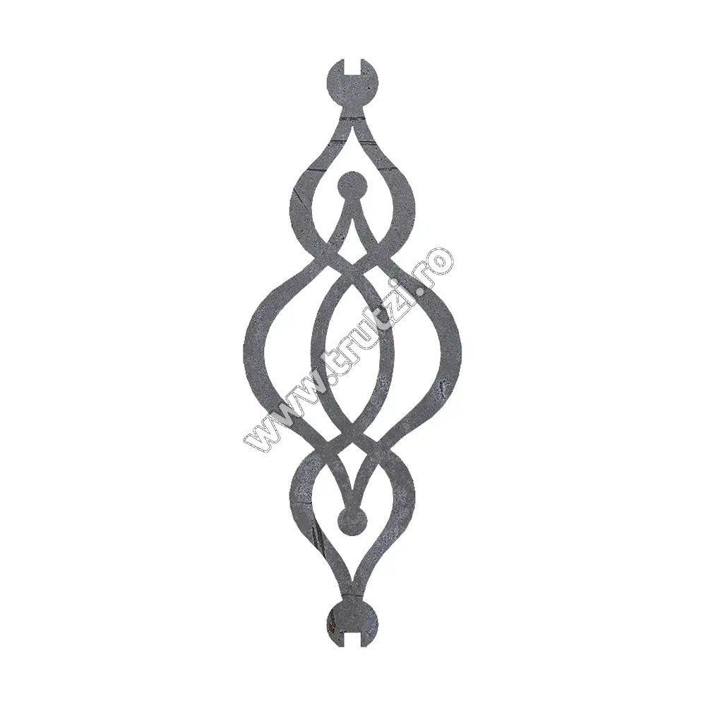 Imagine element decorativ decupat din tabla h 435mm, l 375mm, gr. 3mm