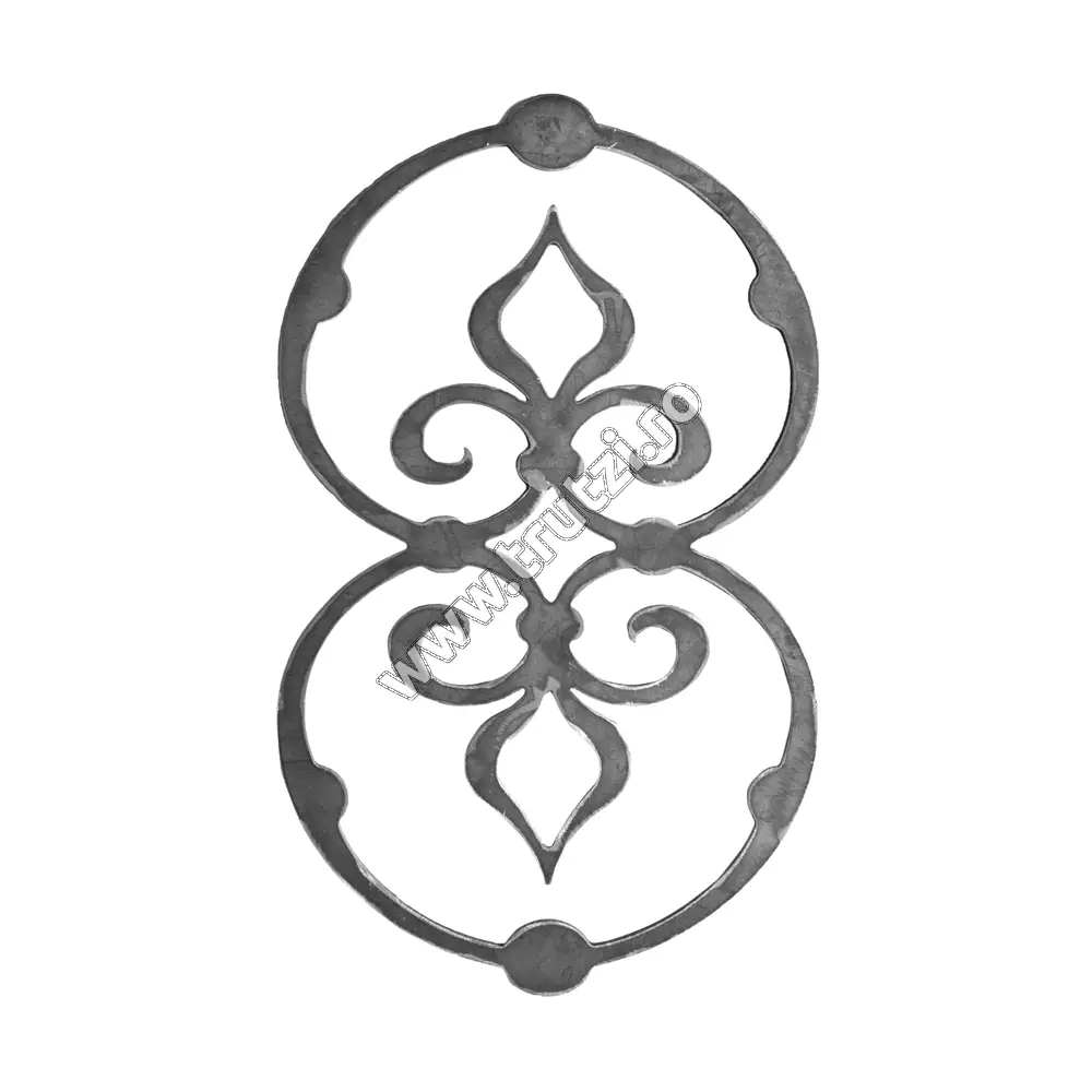 Imagine element decorativ decupat din tabla h 500mm, l 300mm, gr. 5mm