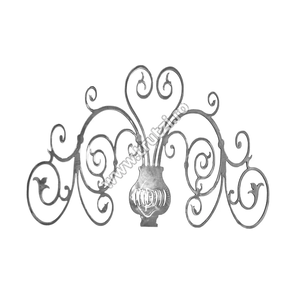 Imagine element decorativ decupat din tabla h 610mm, l 905mm, gr. 5mm