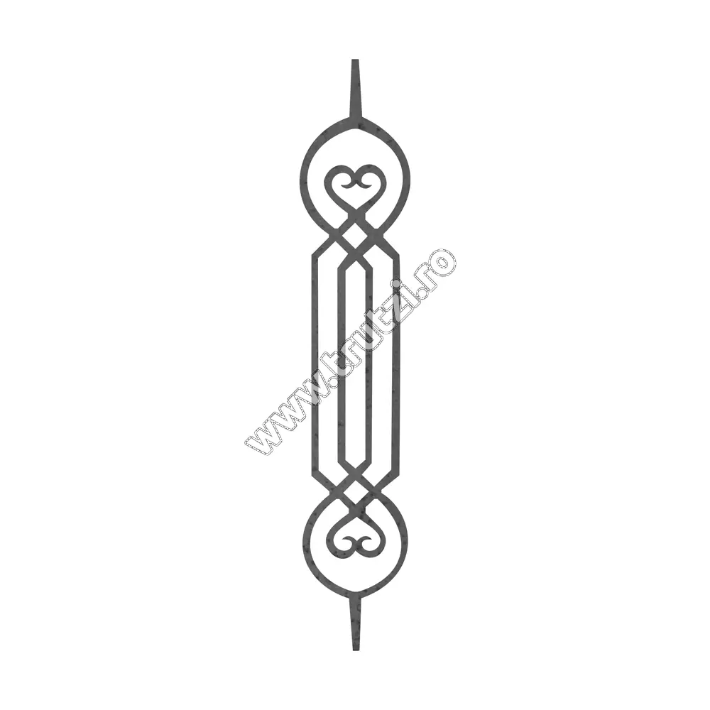 Imagine element decorativ decupat din tabla h 800mm, l 180mm, gr. 3mm