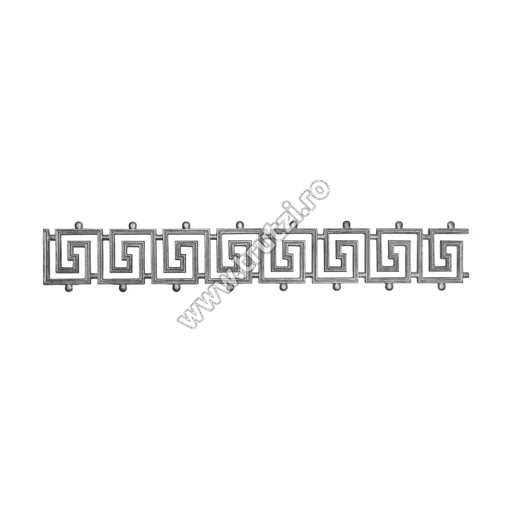 Imagine element decorativ turnat sect. 12x12mm, h 155mm, l 940mm