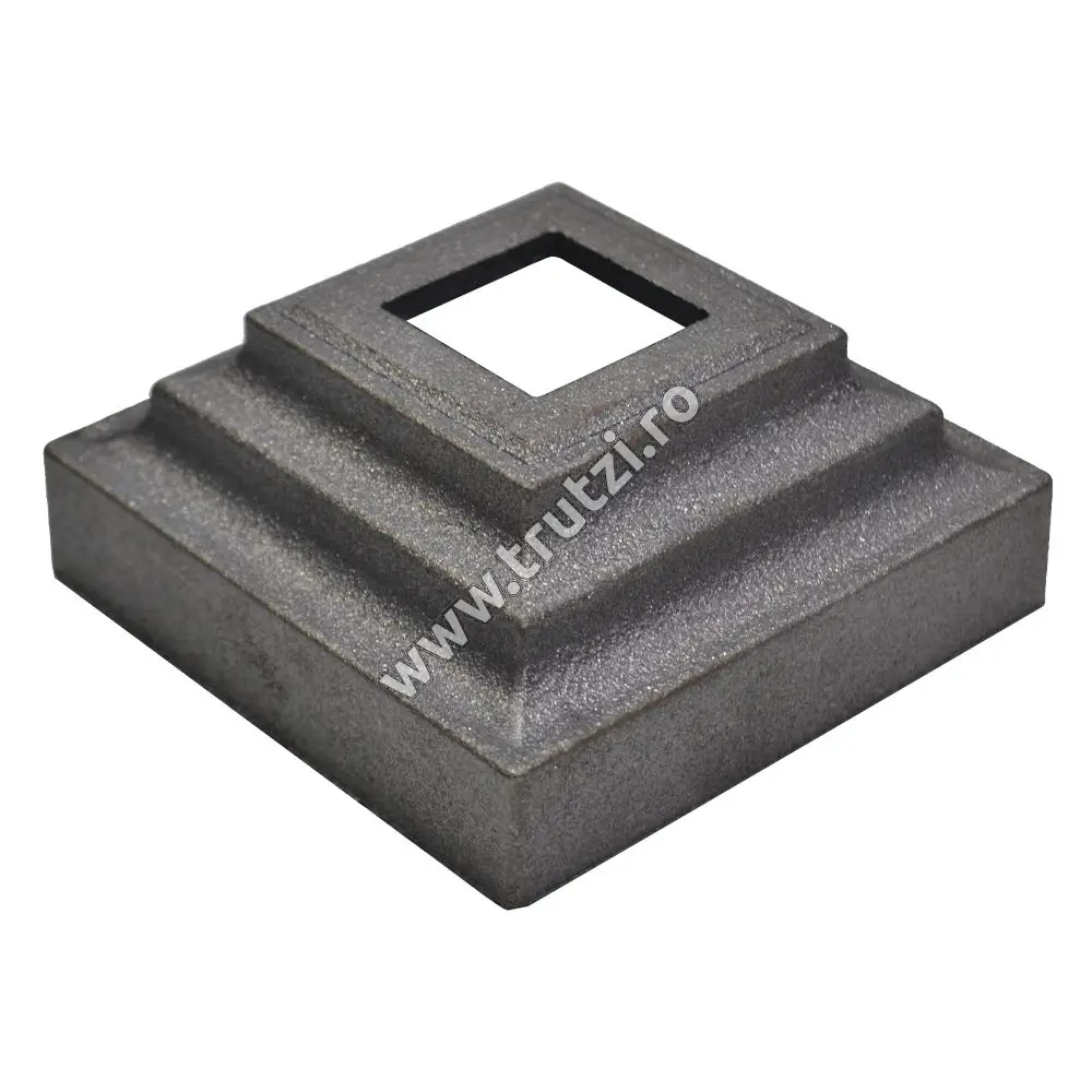 Imagine element mascare turnat 100x100mm, h 44.9mm, gaura 31.5x31.55mm, gr. 3.0mm