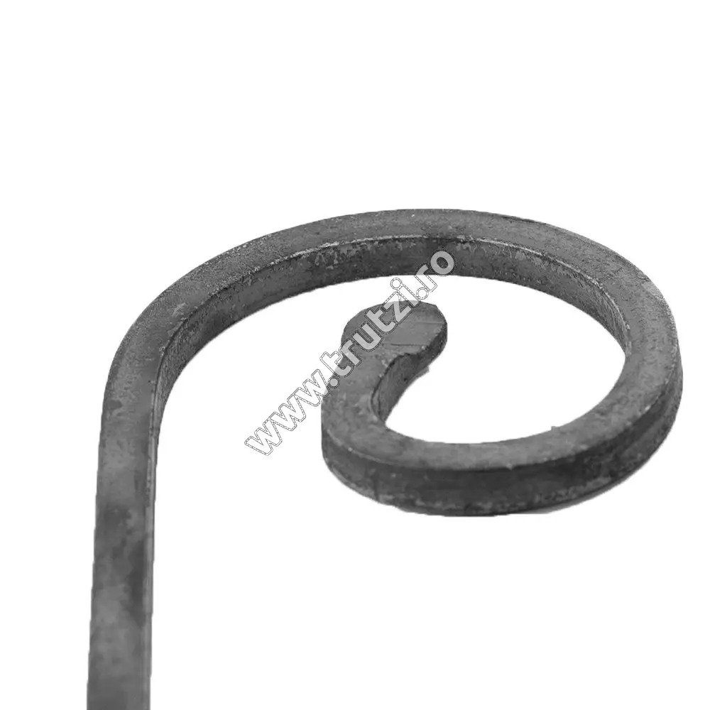Element “S” capăt batut sect. 10x10mm, H 300mm, L 110mm