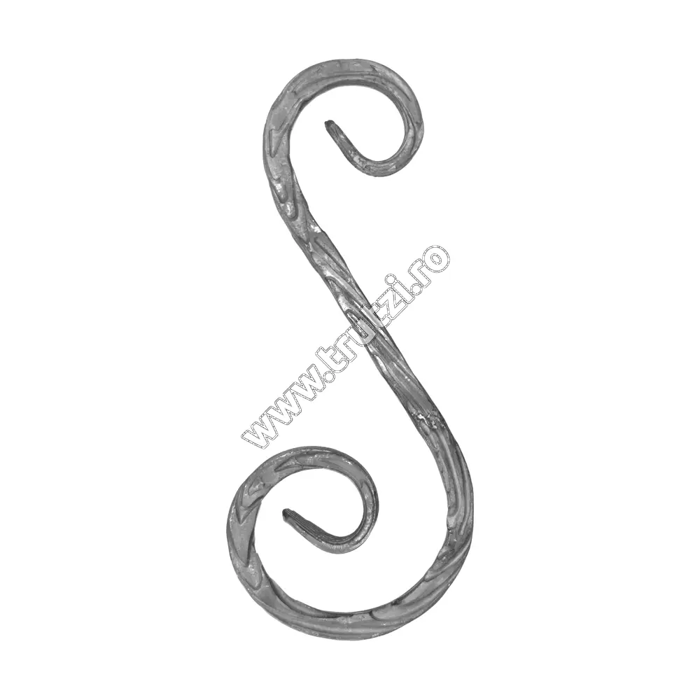 Imagine element "s" sect. 12x12mm amprentat scoarta, h 180mm, l 90mm