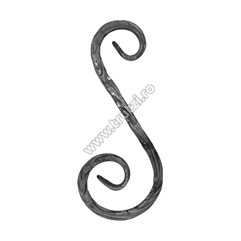Imagine element "s" sect. 12x12mm amprentat scoarta, h 250mm, l 130mm