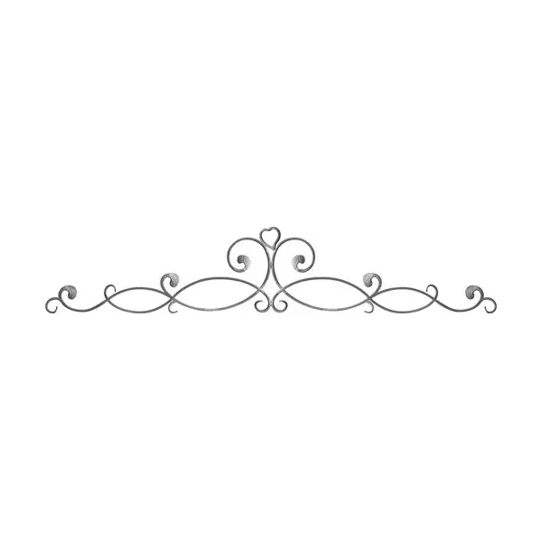 Element superior porți din tablă decupată, H 290mm, L 1500mm, gr. 3mm 14040