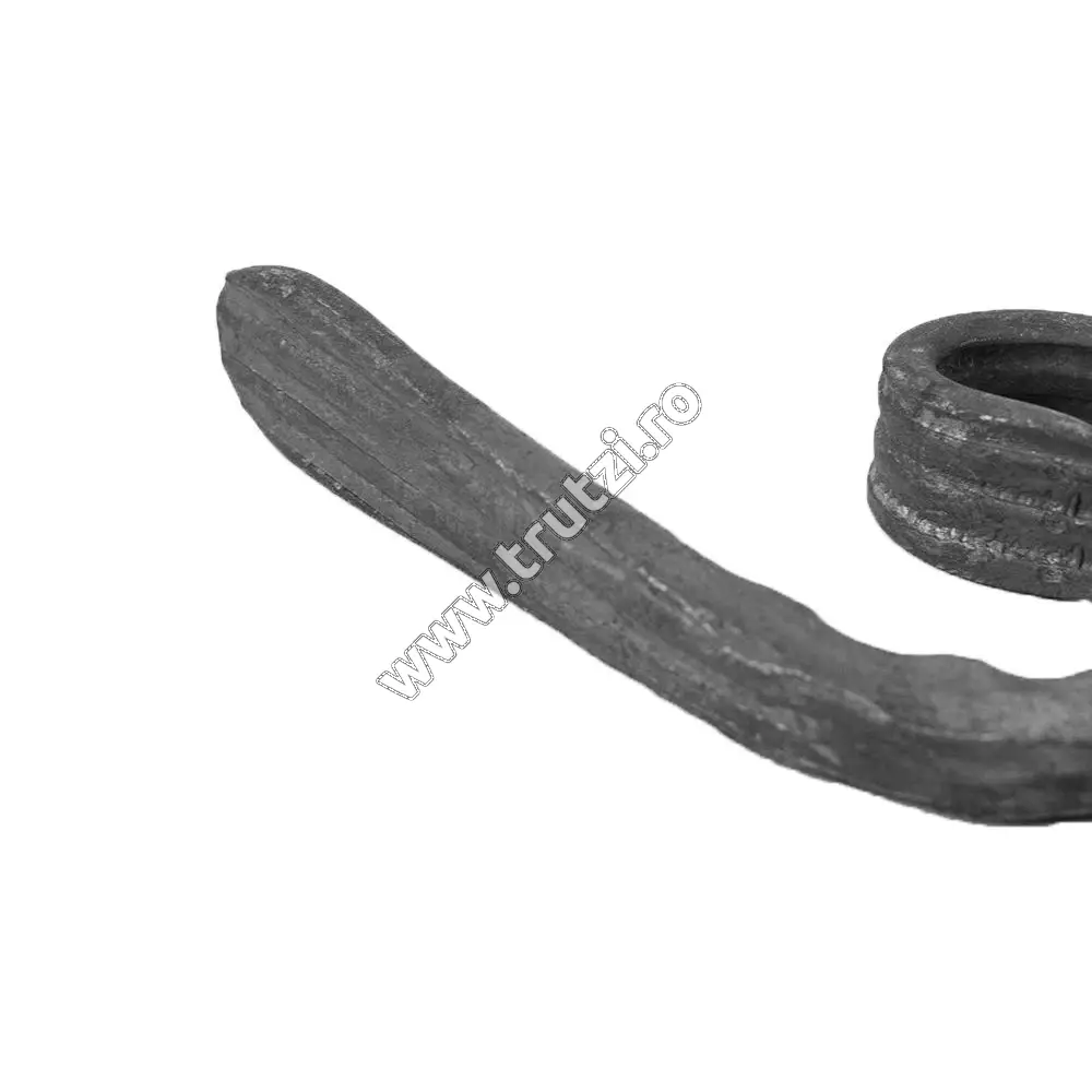 Element virgulă sect. 12x12mm amprentat, H 150mm, L 90mm
