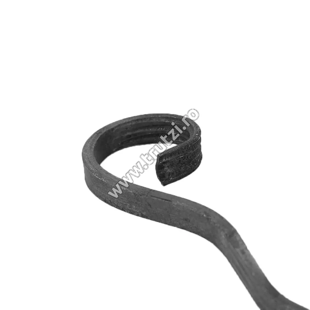 Element virgulă sect. 12x5mm lis, H 160mm, L 50mm