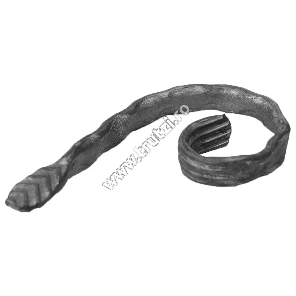 Element virgulă sect. 12x5mm amprentat, H 120mm, L 60mm