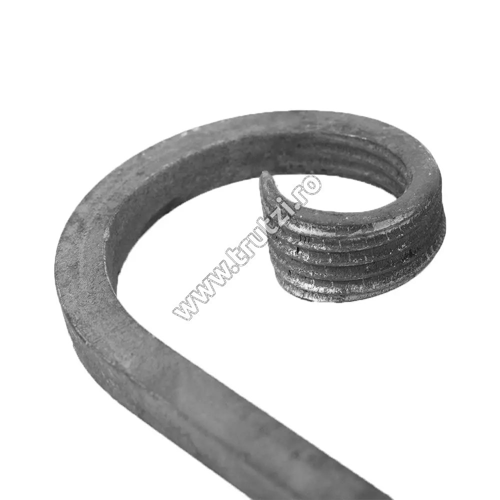 Element virgulă sect. 14x14mm lis, H 150mm, L 90mm